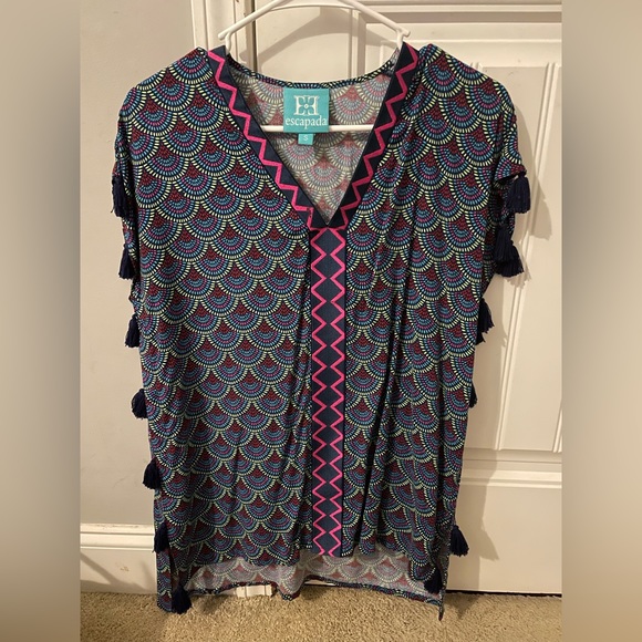 Fun colored tunic style top - Picture 1 of 2